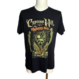 Cypress Hill Haunted 2022 Graphic T-Shirt XL Black Double Sided Crewneck Tee